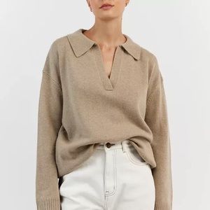 DISSH WOOL JUMPER - STONE